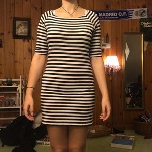 Blue and white H&M dress